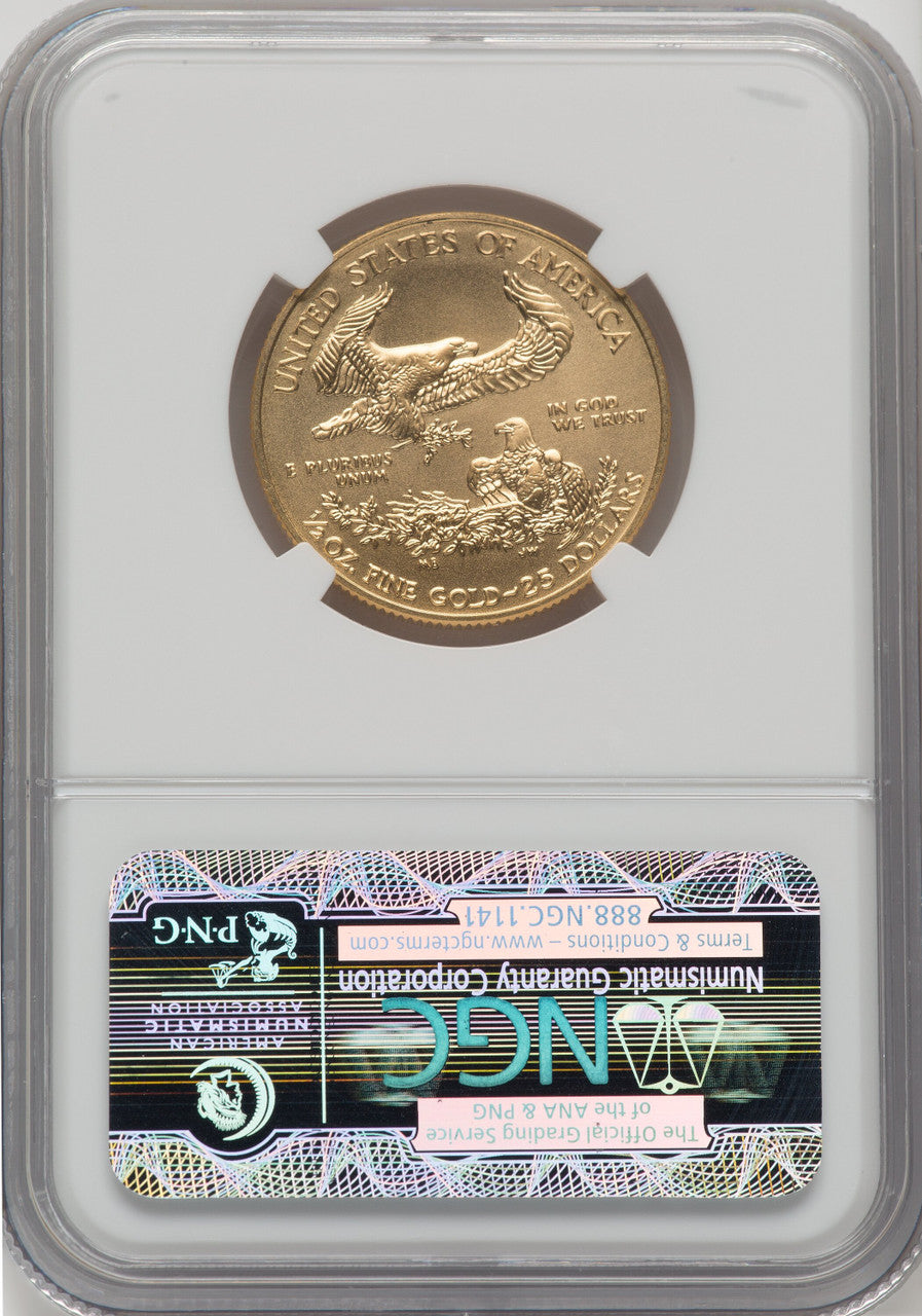 2013 $25 Half-Ounce Gold Eagle First Strike NGC MS70