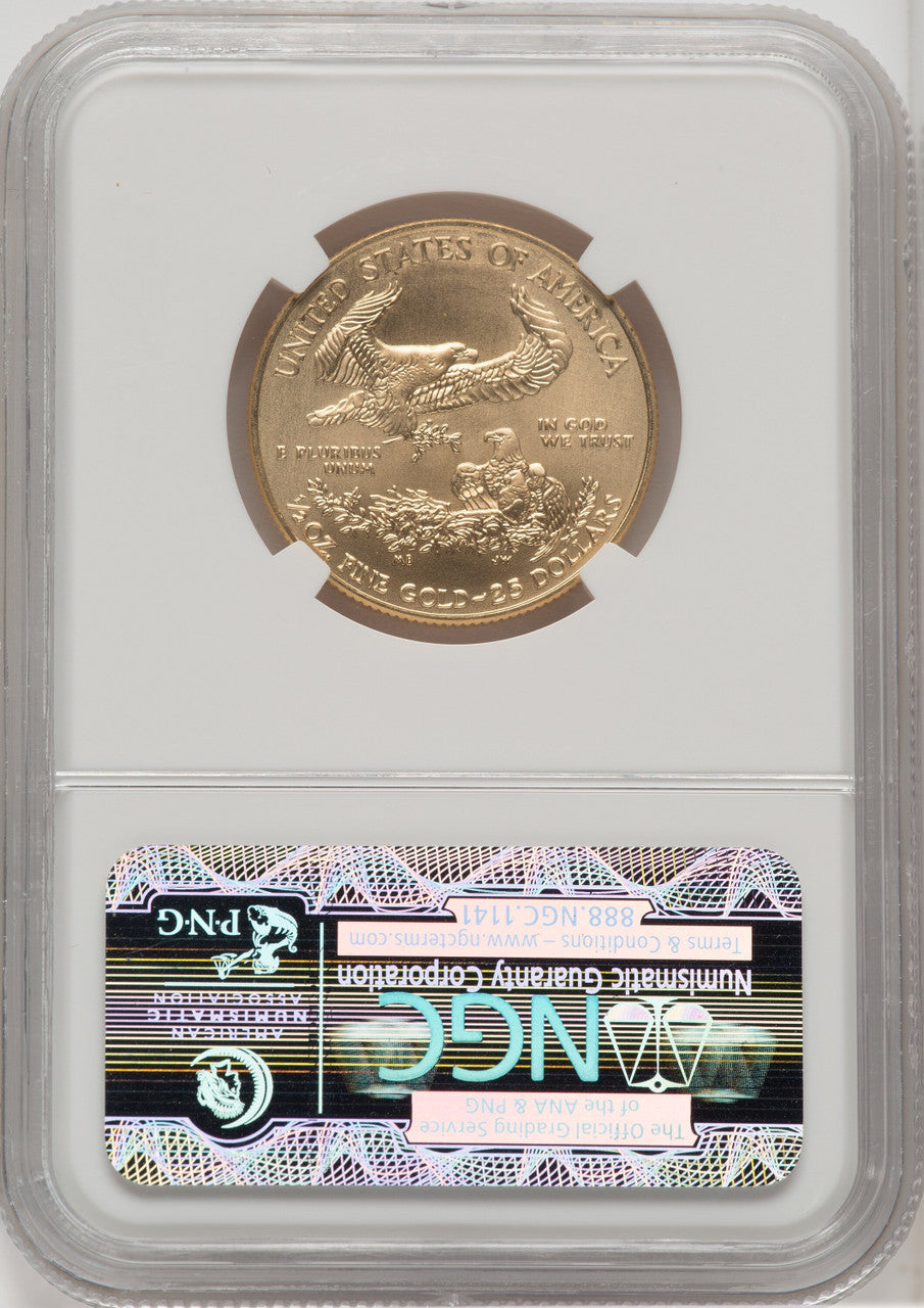 2014 $25 Half-Ounce Gold Eagle NGC MS70