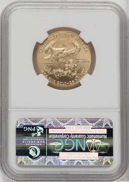 2009 $25 Half-Ounce Gold Eagle Modern Issues NGC MS70