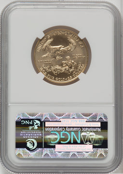 2011 G$25 Half-Ounce Gold Eagle 25th Anniversary First Strike NGC MS70