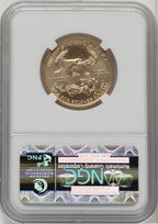 2011 G$25 Half-Ounce Gold Eagle 25th Anniversary First Strike NGC MS70