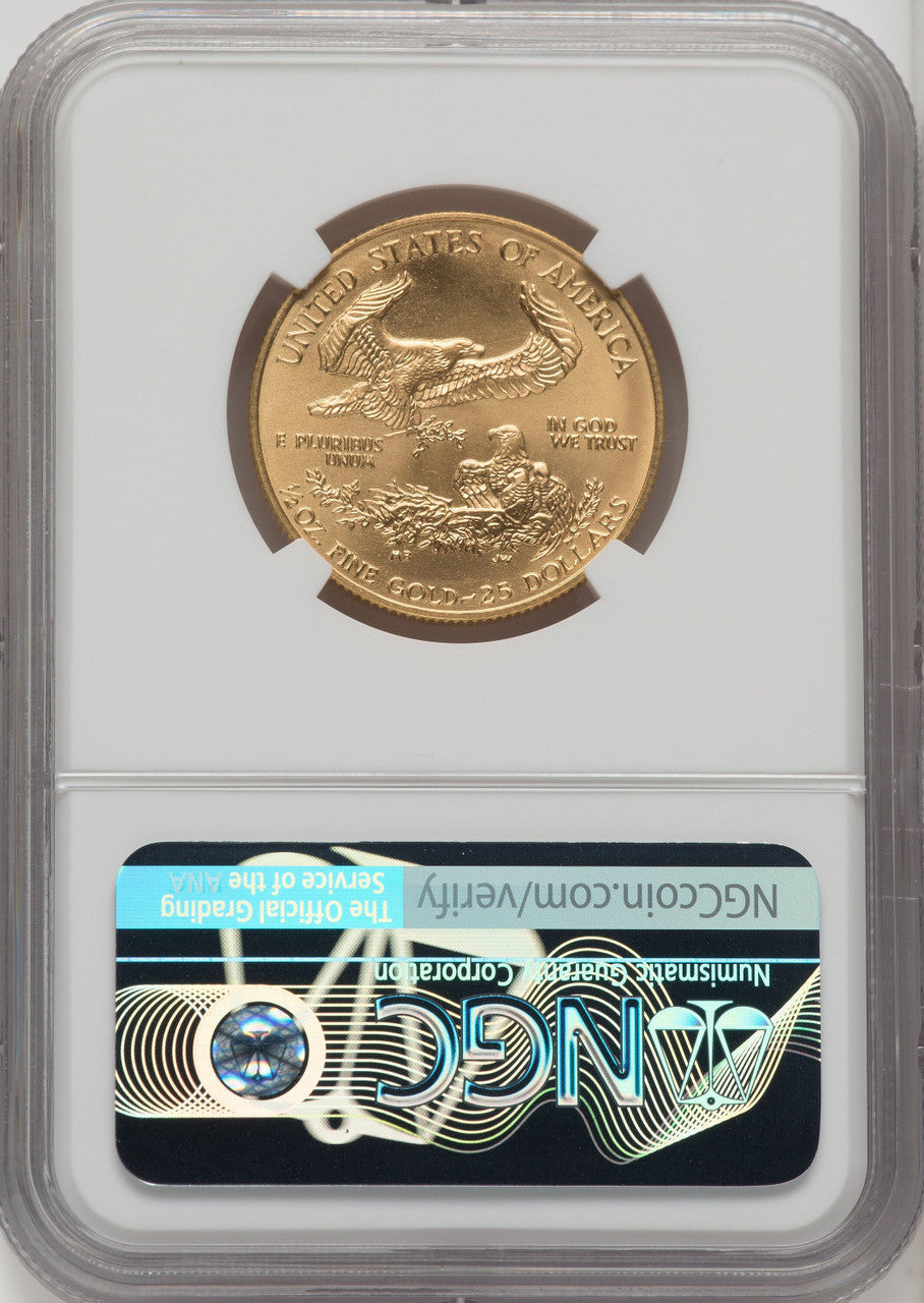 1997 $25 Half-Ounce Gold Eagle NGC MS70