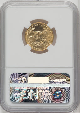 1997 $10 Quarter-Ounce Gold Eagle NGC MS70
