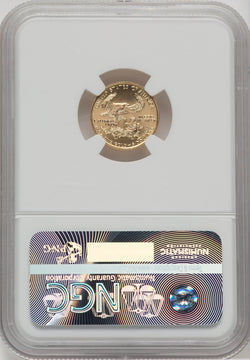 1996 $5 Tenth-Ounce Gold Eagle NGC MS70