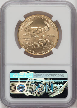 1993 $50 One-Ounce Gold Eagle NGC MS70