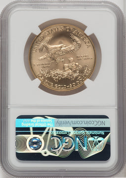 2019 $50 One Ounce Gold Eagle NGC MS70