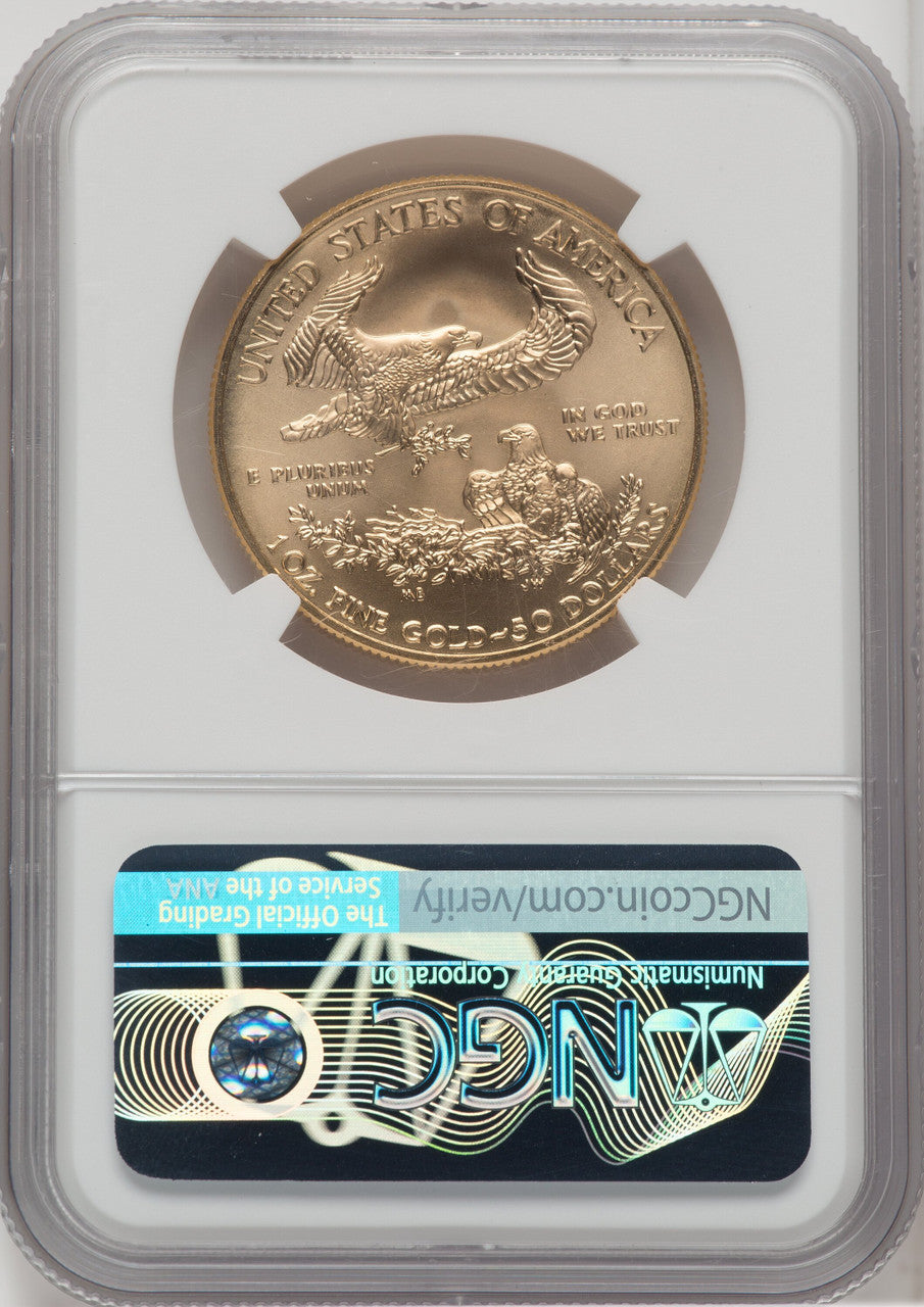 2019 $50 One Ounce Gold Eagle NGC MS70