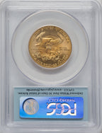 2011 G$25 Half-Ounce Gold Eagle 25th Anniversary First Strike PCGS MS70