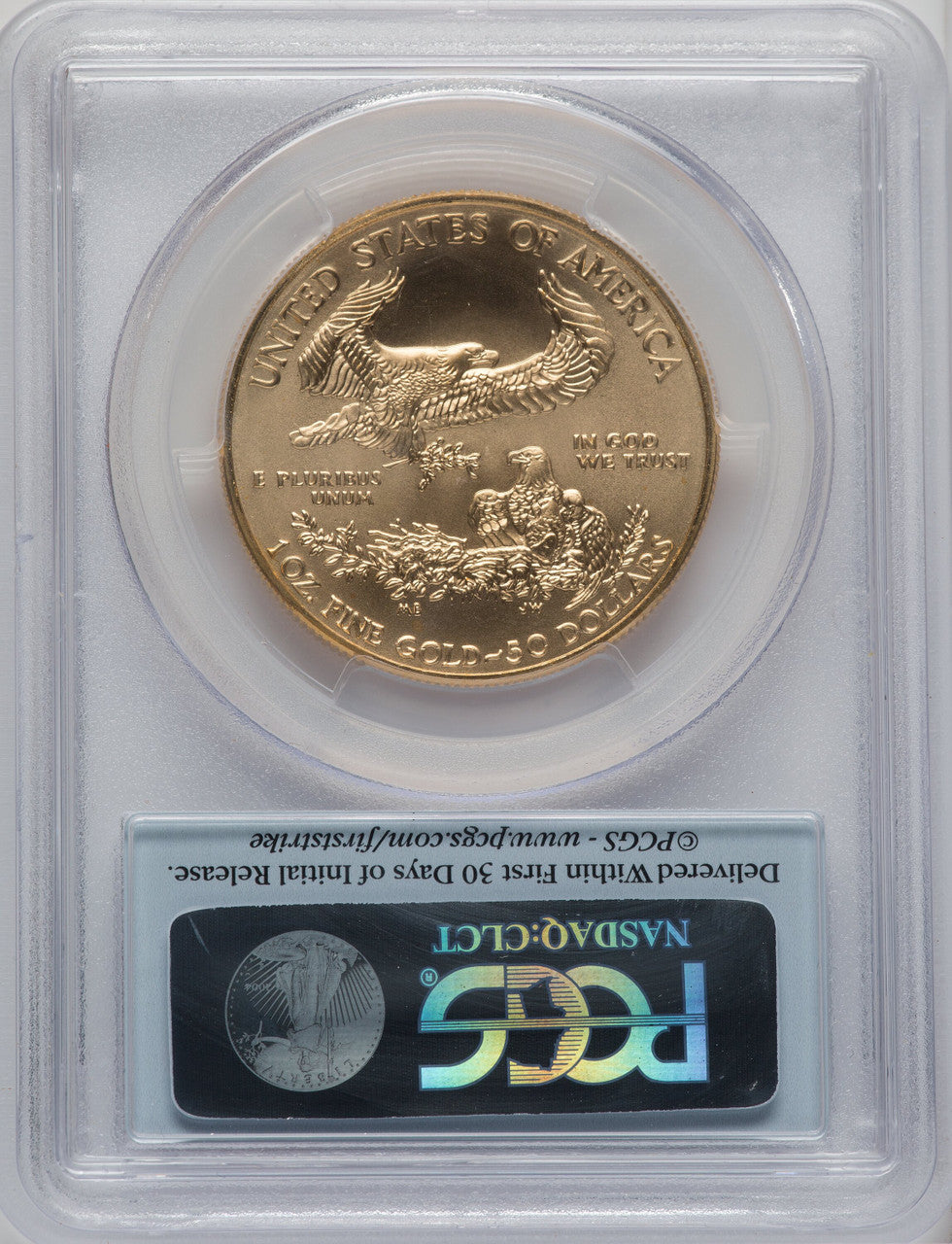 2014 $50 One-Ounce Gold Eagle First Strike PCGS MS70