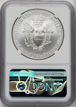 2008-W Silver Eagle Burnished Early Releases NGC MS70 Mike Castle