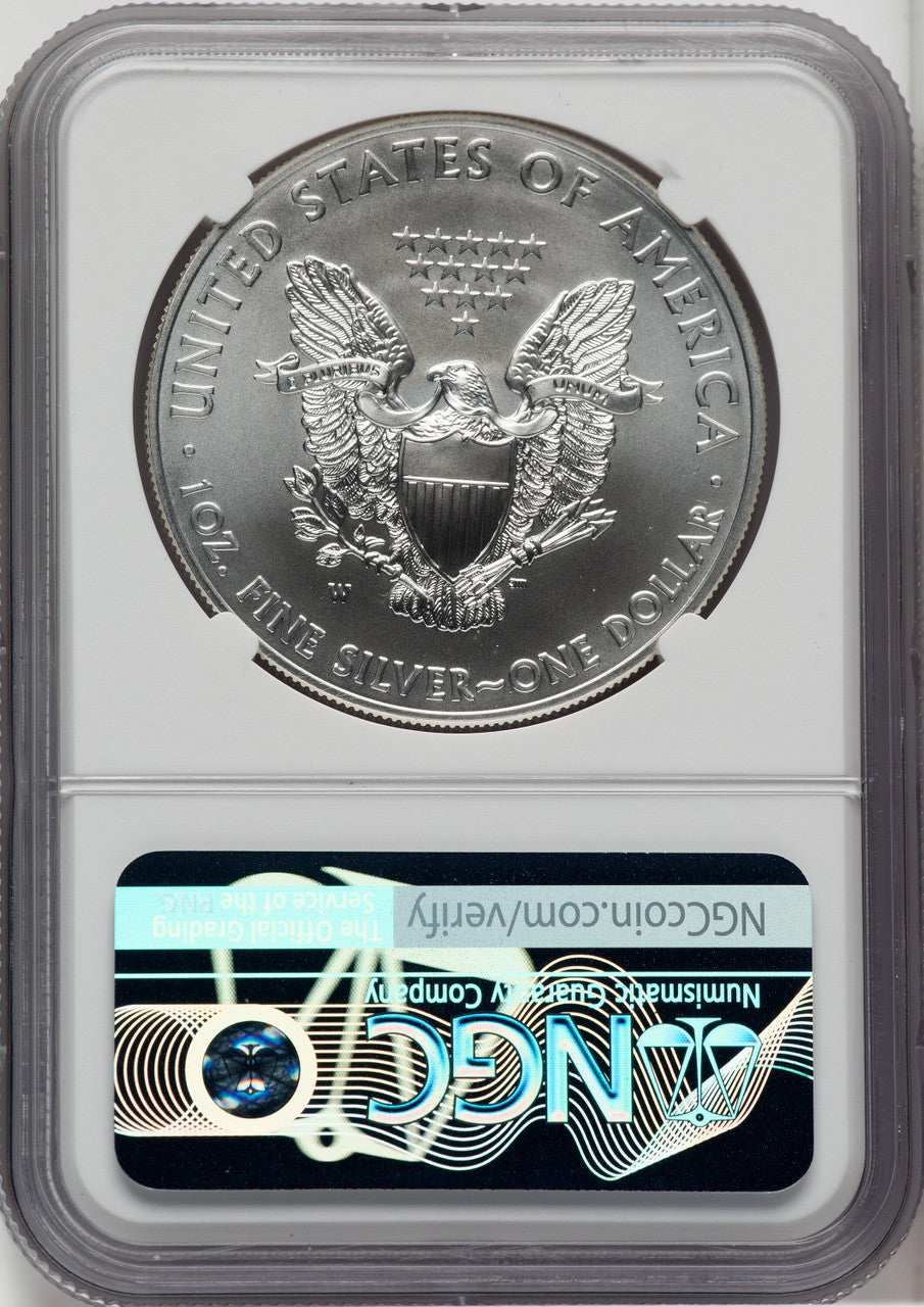 2012-W S$1 Silver Eagle Burnished NGC MS70