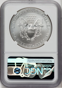 2013-W S$1 Silver Eagle Burnished NGC MS70
