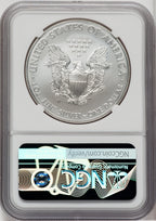 2014-W S$1 Silver Eagle Burnished NGC MS70