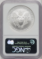 2008-W S$1 Silver Eagle Reverse of 2007 NGC MS70