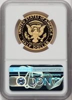 2014-W 50C Kennedy Gold 50th Anniversary First Day of Issue - Denver Proof Kennedy Half Dollar NGC PR70