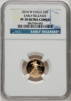 2014-W $5 Tenth-Ounce Gold Eagle First Strike NGC PF70