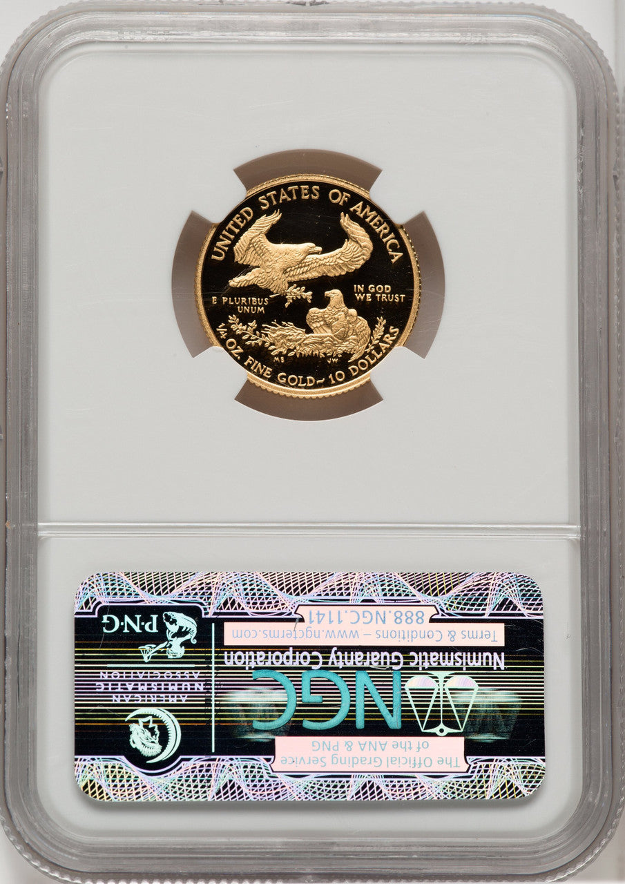 2014-W $10 Quarter-Ounce Gold Eagle First Strike NGC PF70