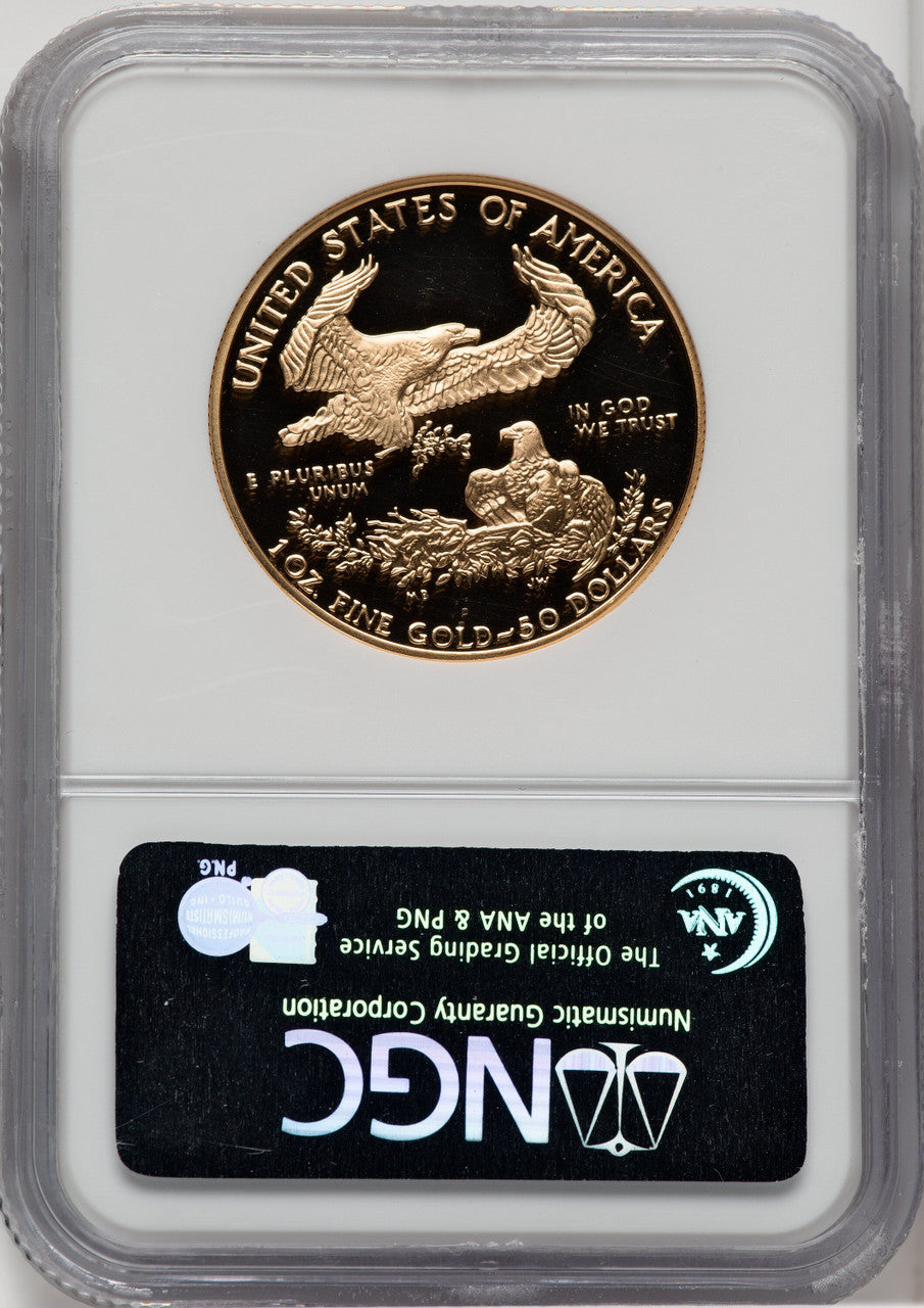 1993-W $50 One-Ounce Gold Eagle NGC PF70