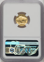 2008-W $5 Tenth-Ounce Gold Buffalo .9999 Fine Gold NGC MS70