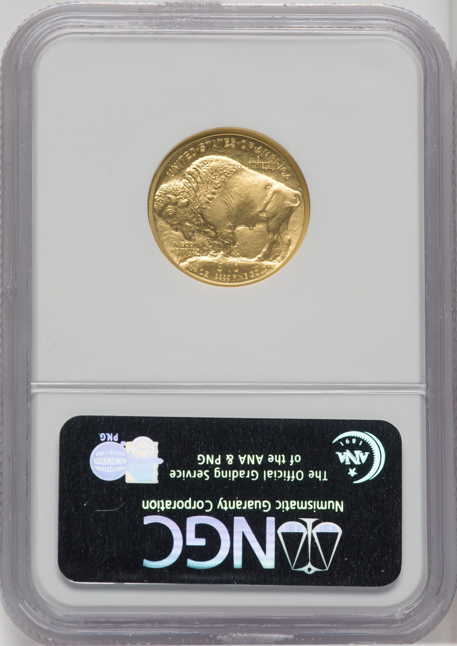 2008-W $10 Quarter-Ounce Gold Buffalo NGC MS70