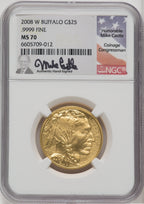 2008-W Half-Ounce Gold Buffalo NGC MS70 Mike Castle