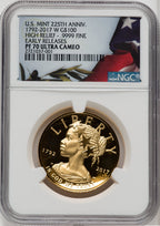 2017-W $100 American Liberty High Relief First Strike NGC PF70