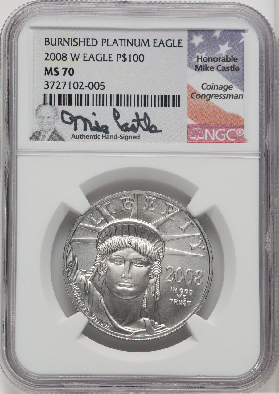 2008-W $100 One-Ounce Platinum Eagle NGC MS70