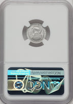 2007-W $10 Tenth-Ounce Platinum Eagle Burnished Mike Castle Signature NGC MS70