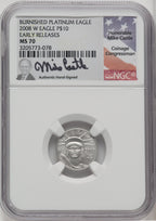 2008-W $10 Tenth-Ounce Platinum Eagle First Strike NGC MS70