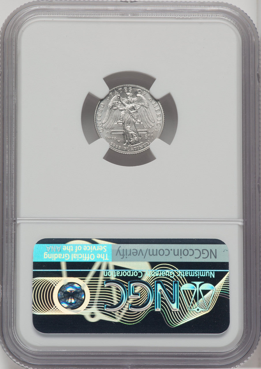2008-W $10 Tenth-Ounce Platinum Eagle First Strike NGC MS70