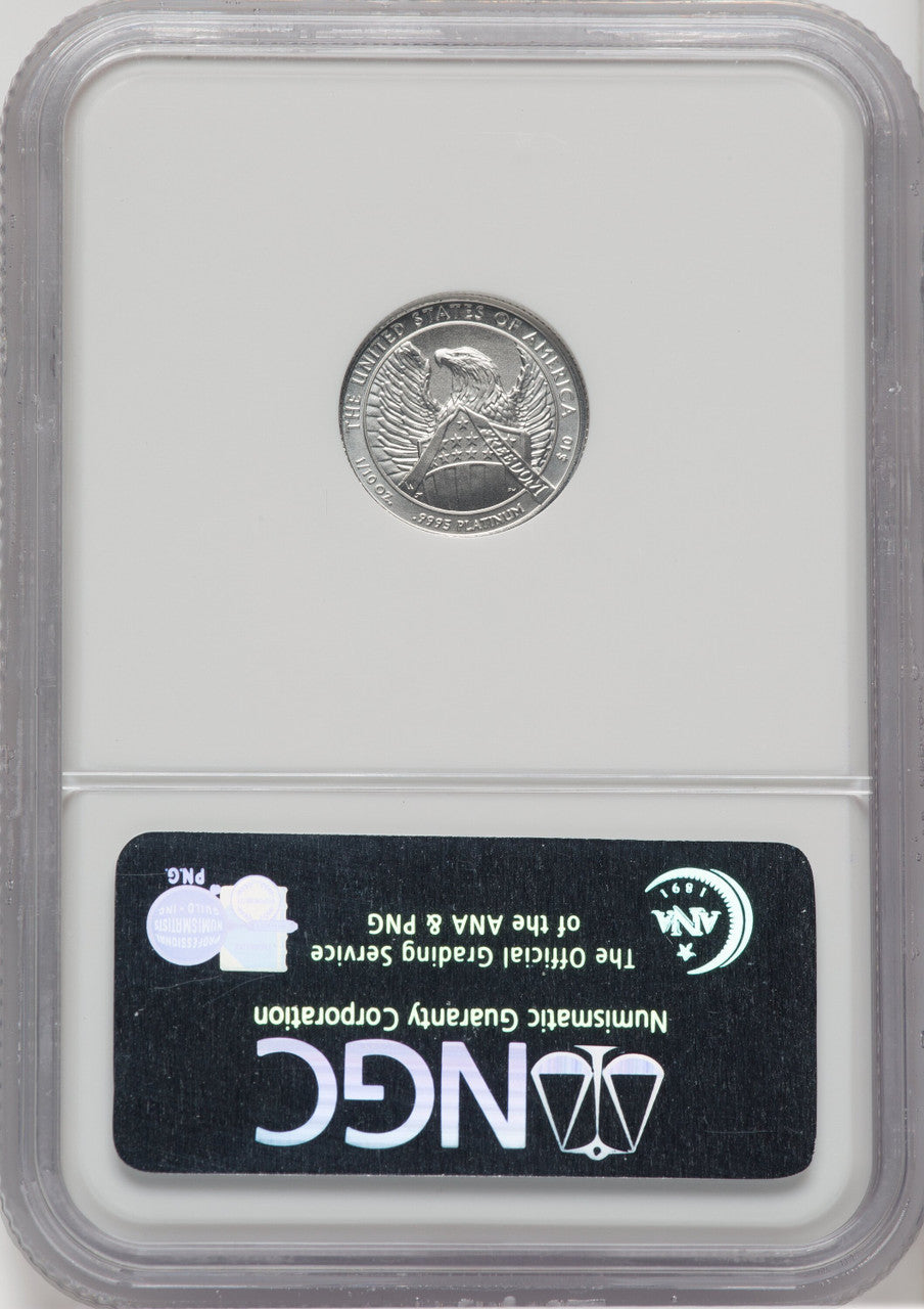 2007-W $10 Tenth Ounce Platinum NGC MS70