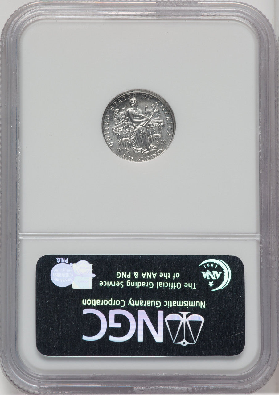 2006-W $10 Tenth-Ounce Platinum Eagle Burnished NGC MS70