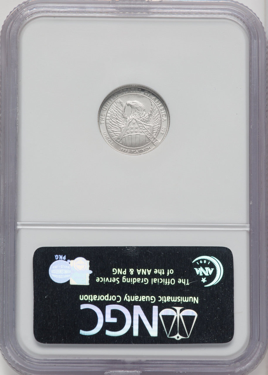 2007-W $10 Tenth-Ounce Platinum Eagle First Strike Burnished NGC MS70