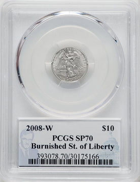 2008-W $10 Tenth-Ounce Platinum Eagle Statue of Liberty PCGS MS70