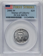 2006-W $25 Quarter-Ounce Platinum Eagle First Strike Burnished PCGS SP70