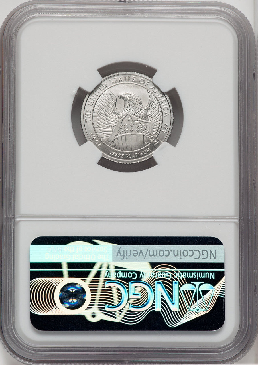 2007-W $25 Quarter-Ounce Platinum Eagle Burnished NGC MS70