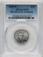 2008-W $25 Quarter-Ounce Platinum Eagle PCGS MS70