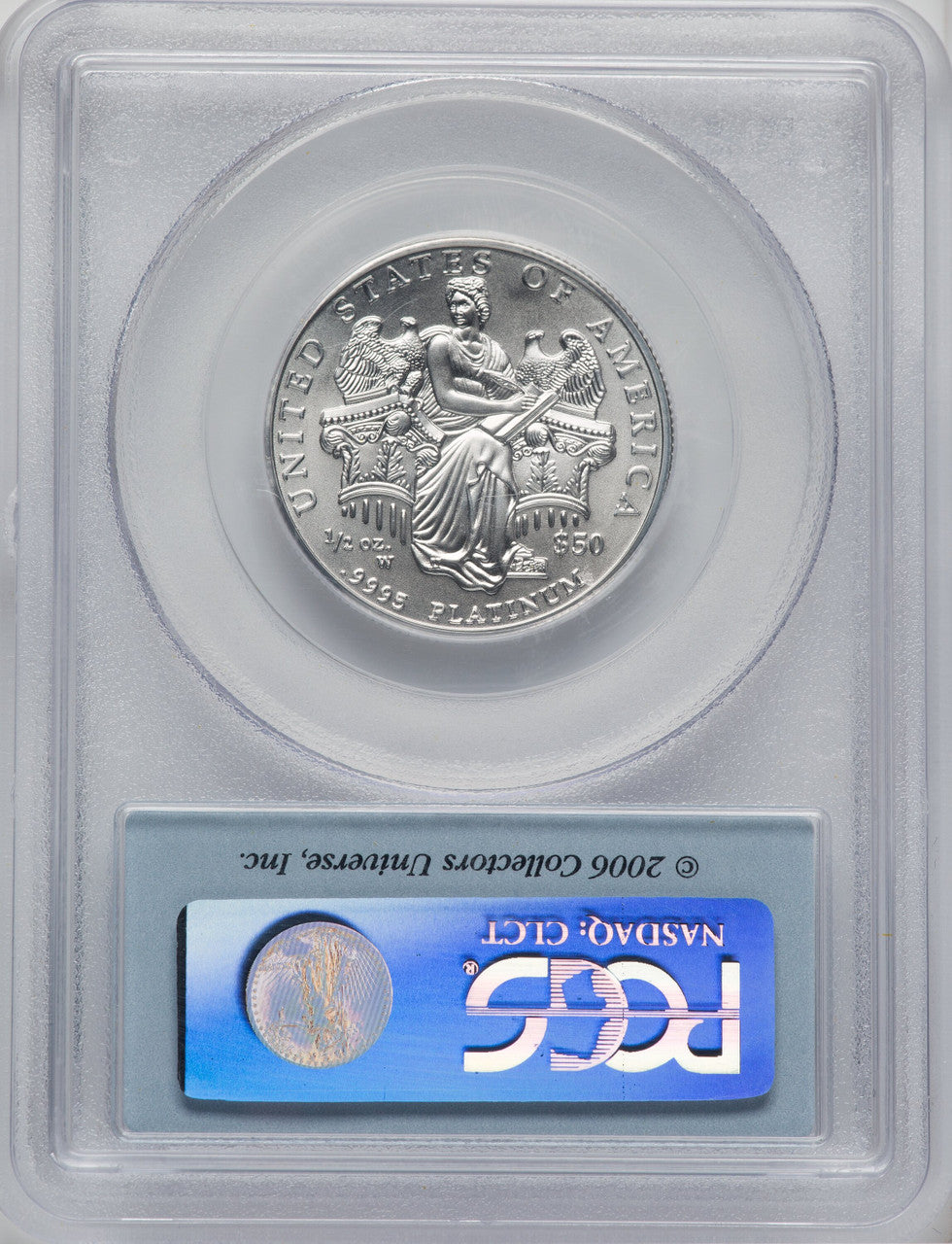 2006-W $50 Half-Ounce Platinum Eagle First Strike Burnished PCGS SP70