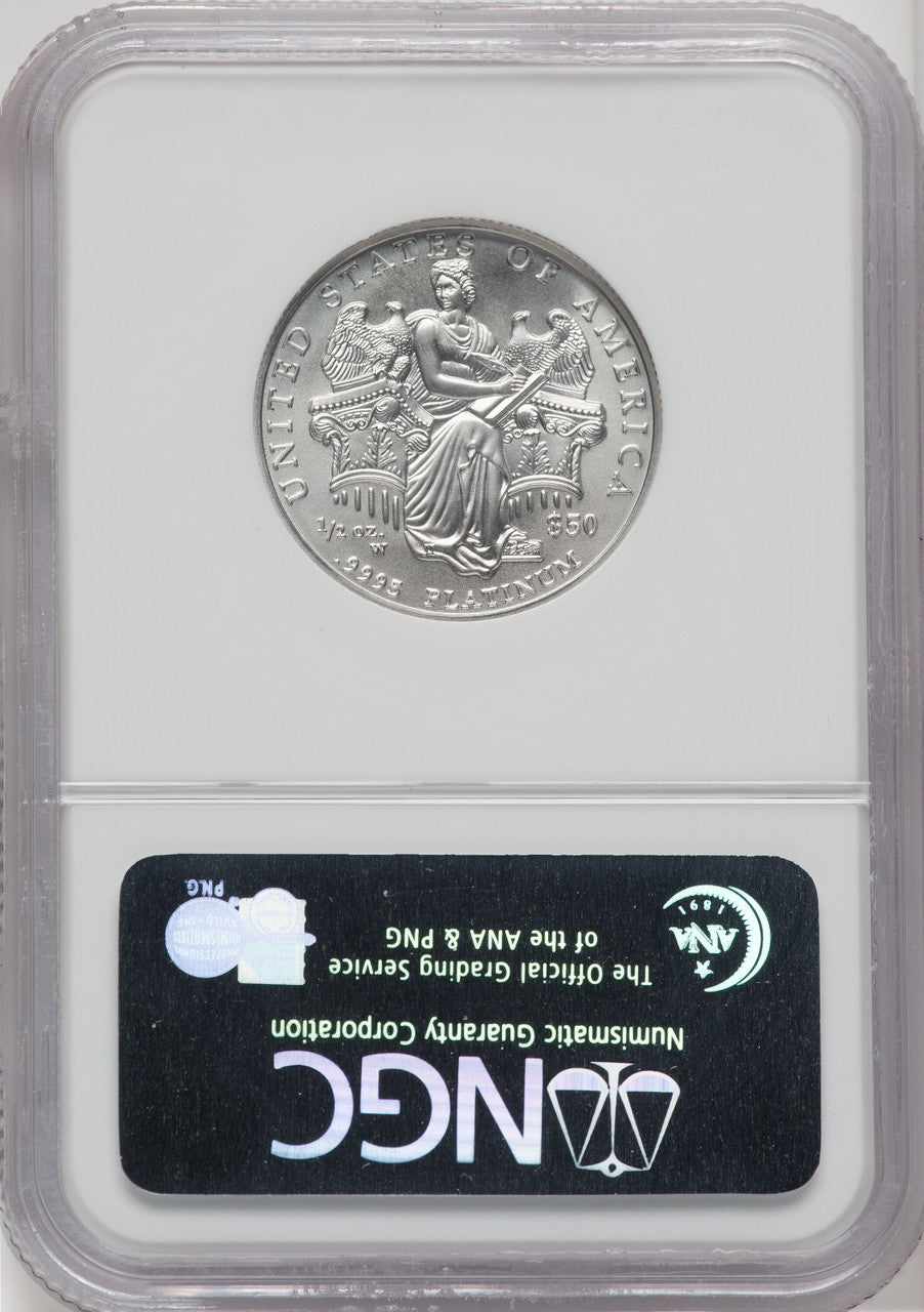 2006-W $50 Half-Ounce Platinum Eagle First Strike Burnished NGC MS70
