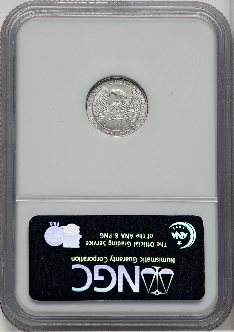 2007-W $10 Tenth Ounce Platinum Eagle NGC MS70