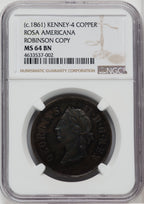 1894 Colonials NGC MS64