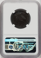 1789 Mott Token Thick Planchet Engrailed Edge BN Colonials NGC AU53