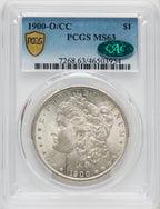 1900-O/CC $1 CAC Morgan Dollar PCGS MS63