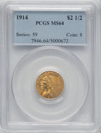 1914 $2.50 Indian Quarter Eagle PCGS MS64