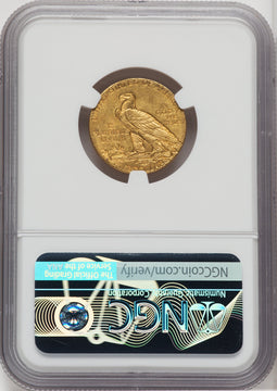 1911-S $5 Indian Half Eagle NGC MS62