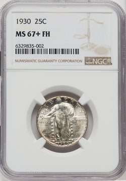 1930 25C FH Standing Liberty Quarter NGC MS67+