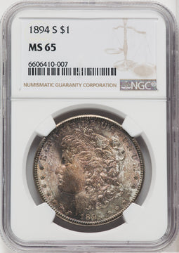1894-S $1 Morgan Dollar NGC MS65