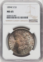 1894-S $1 Morgan Dollar NGC MS65