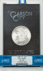 1885-CC $1 GSA Hoard Morgan Dollar NGC MS65