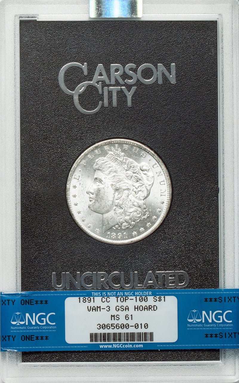 1891-CC $1 GSA Hoard Morgan Dollar NGC MS61